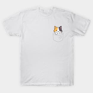Pocket Calico Cat T-Shirt